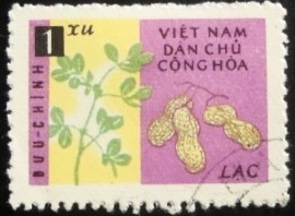 Selo postal do Vietnã de 1962 Peanuts