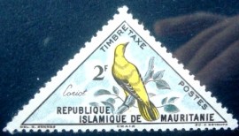 Selo postal da Mauritânia de 1963 Golden Oriole