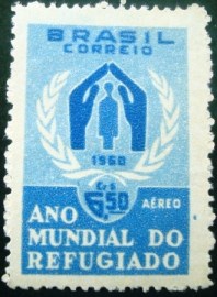 Selo postal do Brasil de 1960 Ano do Refugiado - A 92 N
