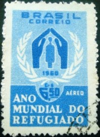 Selo postal do Brasil de 1960 Ano do Refugiado - A 92 U