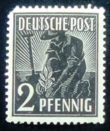 Selo postal da Alemanha de 1948 Sowjetische Besatzungs Zone 2