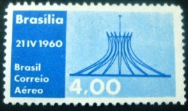Selo postal do Brasil de 1960 Catedral - A 94 N