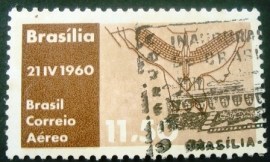 Selo postal AÉREO do Brasil de 1959 - A 96 NCC