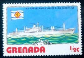 Selo postal de Grenada de 1976 S.S. Geestland