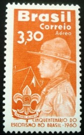 Selo postal AÉREO do Brasil de 1960 - A 99 M