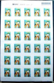 Folha de selos postais do Brasil de 2006 Pipoqueiro