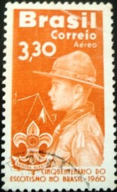 Selo postal AÉREO do Brasil de 1960 - A 99 U