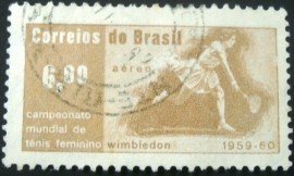 Selo postal do Brasil de 1960 Maria Ester Bueno - A 101 U