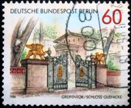 Selo postal da Alemanha Berlim de 1986 Glienicke Castle
