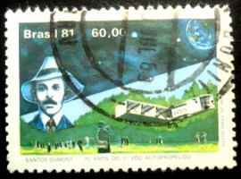 Selo postal COMEMORATIVO do Brasil de 1981 - C 1225 U