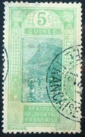 Selo postal da Guineé de 1913 Ford of Kitim 5c