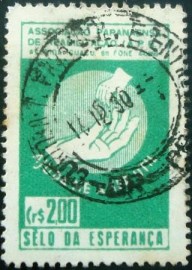 Selo Cinderela do Brasil emitido em 1930 - APR / Esperança