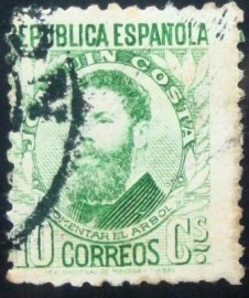 Selo postal da Espanha de 1932 Joaquin Costa y Martinez