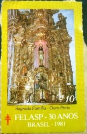 Selo Cinderela do Brasil de 1981 Sagrada Família