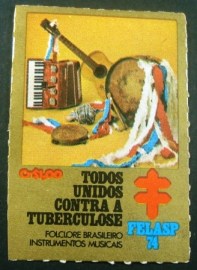 Selo CINDERELA do Brasil de 1974 - Instrumentos