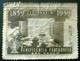 Selo Cinderela do Brasil de 1959 Beneficência Portuguesa