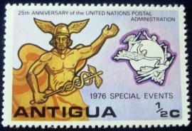 Selo postal de Antigua e Barbuda de 1976 UN postal administration