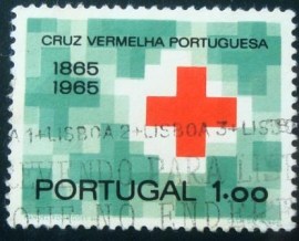 Selo postal de Portugal de 1965 Red Cross