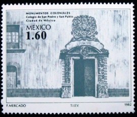 Selo postal do México sw 1982 Colegio de San Pedro and San Pablo