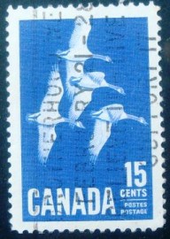 Selo postal do Canadá de 1963 Canada Goose