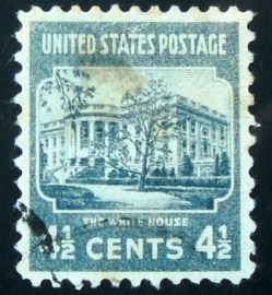 Selo postal dos Estados Unidos de 1938 White House