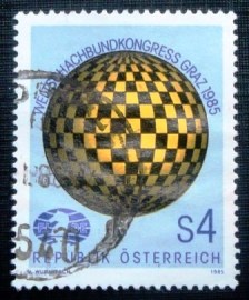 Selo postal da Áustria de 1985 Graz