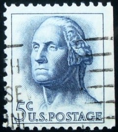 Selo postal dos Estados Unidos de 1962 George Washington xDr