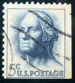 Selo postal dos Estados Unidos de 1962 George Washington xEr