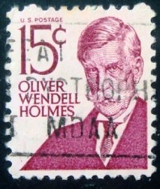 Selo postal dos Estados Unidos de 1968 Oliver Wendell Holmes IIIyA