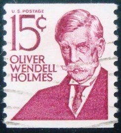 Selo postal dos Estados Unidos de 1979 Oliver Wendell Holmes IIIyC
