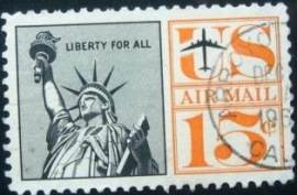 Selo postal dos Estados Unidos de 1961 Statue Of Liberty