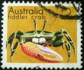 Selo postal da Austrália de 1973 Fiddler