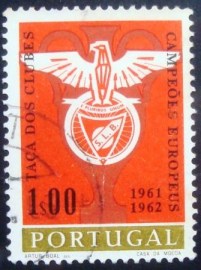 Selo postal de Portugal de 1963 Benfica Emblem
