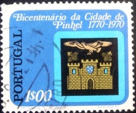 Selo postal de Portugal de 1972 Pinhel's Status as a City