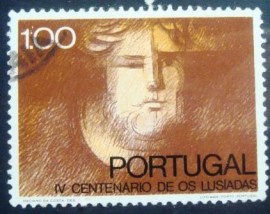 Selo postal de Portugal de 1972 Luis de Camoes - 1164 U