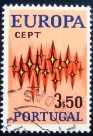 Selo postal de Portugal de 1972  C.E.P.T.Stars 3$50 - 1167 U