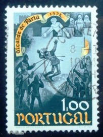 Selo postal de Portugal de 1973 Defence of Faria Castle