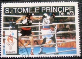 Selo postal de S. Tomé e Príncipe de 1993 Boxing