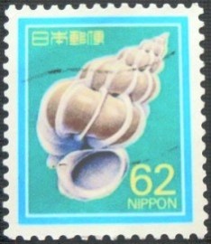 Selo postal do Japão de 1989 Precious Wentletrap