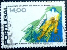 Selo postal de Portugal de 1978 Human figure