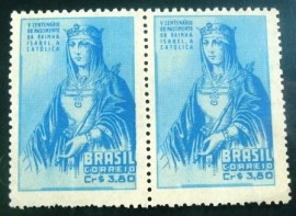 Par de selos postais COMEMORATIVOS do Brasil 1952 - C 274 N