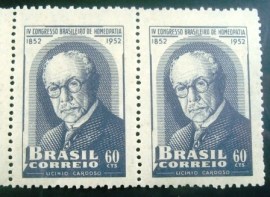 Par de selos postais COMEMORATIVOS do Brasil 1952 - C 277 M