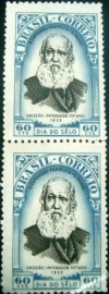 Par de selos postais COMEMORATIVOS do Brasil 1952 - C 284 N V