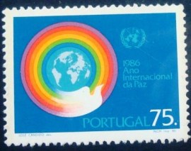 Selo postal de Portugal de 1986 International Year of Peace - 1679 N