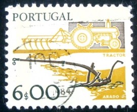 Selo postal de Portugal de 1978 Plough and tractor - 1390 Uy