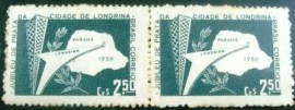 Par de selos postais do Brasil de 1959 Cidade de Londrina