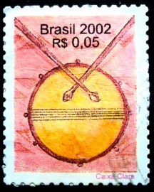 Selo postal do Brasil de 2005 Caixa clara