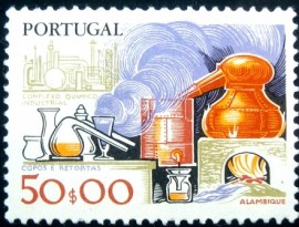 Selo postal de Portugal de 1980 Alembic - 1479 U