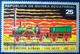 Selo postal do Guine Equatorial de 1972 Adler 1835