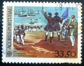 Selo postal dos Açores de 1982 Bravos do Mindelo